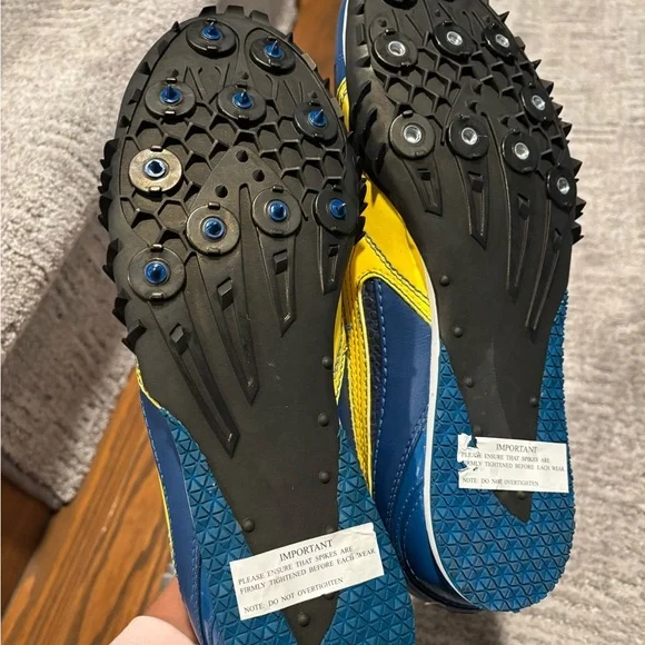 Puma Men's Dynamic Blue and Yellow Sneakers size 10 - Picture 4 of 5